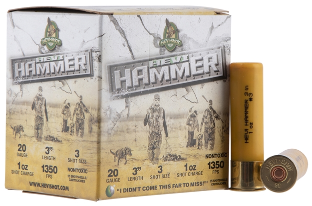 Picture of  Hevi-Shot Hs29003 Hevi-Hammer  20Gauge 3" 1Oz 3Shot 25 Per Box/10 Case