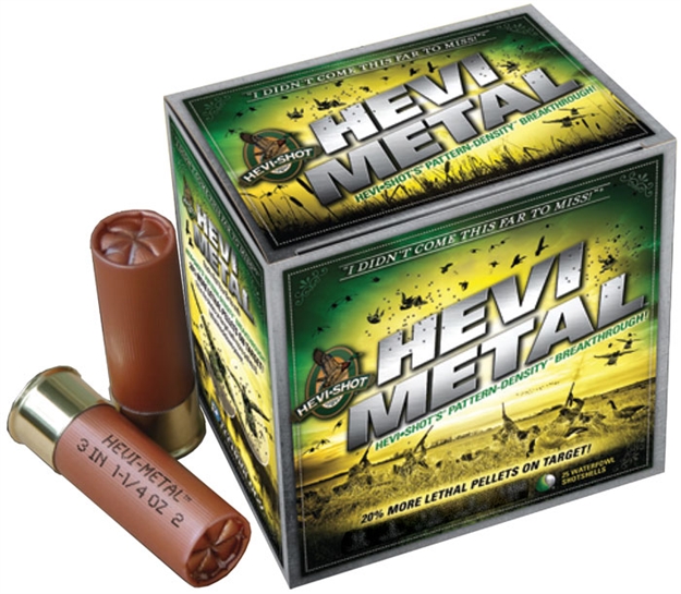 Picture of Hevishot Hevi-Metal Shotshell 12 Ga, 3 In, No. 2, 1-1/4 Oz, 1500 Fps, 25 Rnd Per Box