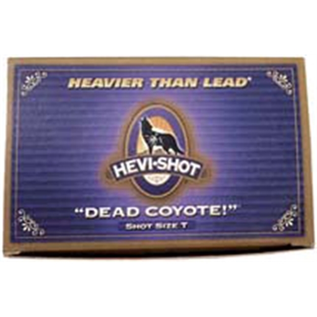 Picture of  Hevi-Shot Hs43035 Dead Coyote  12Gauge 3.50" 1 5/8Oz Tungstent Shot 10 Per Box/10 Case
