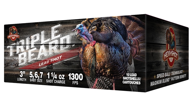 Picture of Hevishot Triple Beard 20Ga 3" 1-1/4Oz Charge Wgt 1250Fps Shot Size 5,6,7