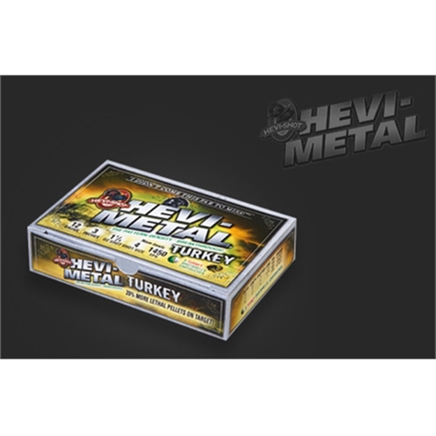 Picture of Hevishot Hevi-Metal Turkey Shotshell 20 Ga, 3 In, No. 4 & 6, 1 Oz, 1250 Fps, 5 Rnd Per Box 32045 816383320457