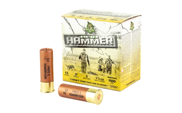 Picture of  Hevi-Shot Hs28003 Hevi-Hammer  12Gauge 3" 1 1/4Oz 3Shot 25 Per Box/10 Case