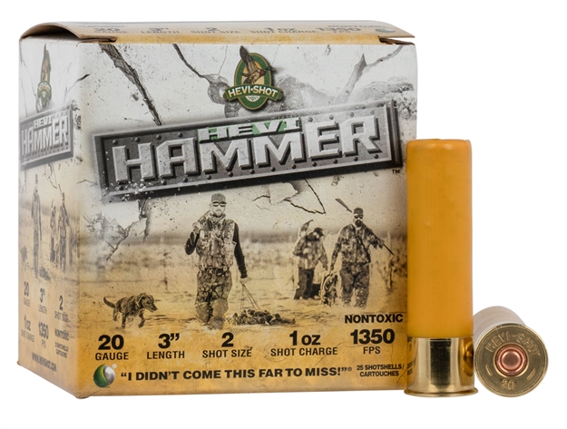 Picture of  Hevi-Shot Hs29002 Hevi-Hammer  20Gauge 3" 1Oz 2Shot 25 Per Box/10 Case
