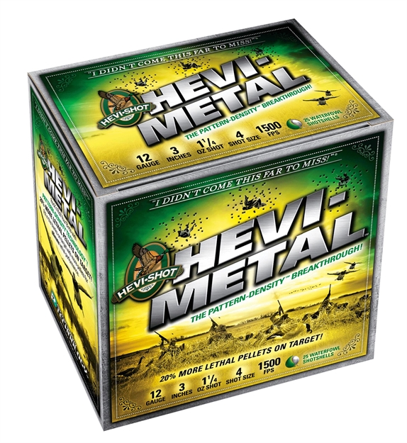 Picture of Hevishot 30006 Hevi-Metal Waterfowl 12Ga 3" 1-1/4Oz 6 Shot 25Bx/10Cs