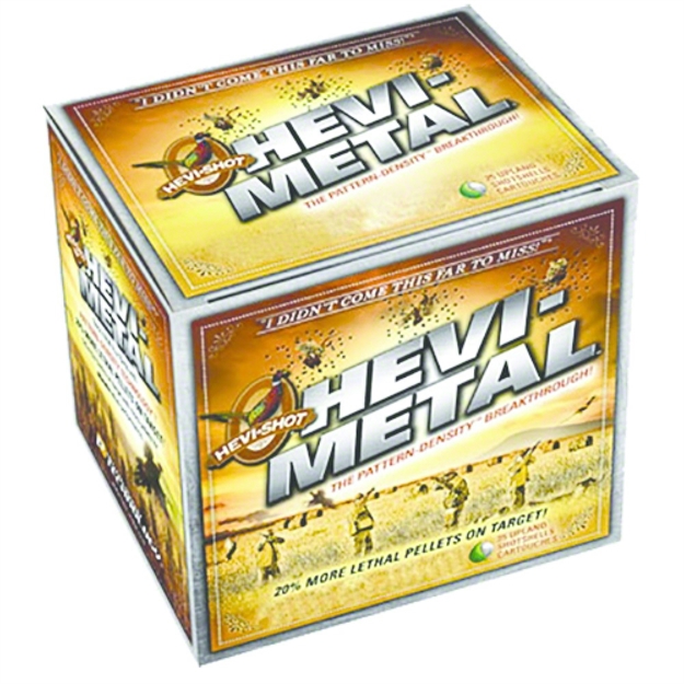 Picture of Hevishot Hevi-Metal Pheasant Shotshell 12 Ga, 2-3/4 In, No. 4, 1-1/8 Oz, 1500 Fps, 25 Rnd Per Box