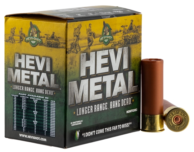 Picture of Hevishot 37504 Hevi-Metal Longer Range 10 Gauge 3.50" 1 3/4 OZ 4 Shot 25 Bx/ 10 CS