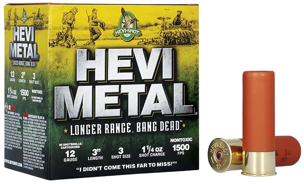 Picture of  Hevi-Metal Hs38003 Hevi-Metal Longer Range 12Gauge 3" 1 1/4Oz 3Shot 25 Per Box/10 Case