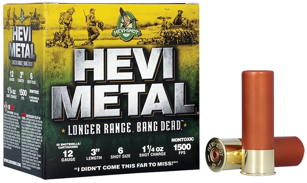 Picture of  Hevi-Metal Hs38006 Hevi-Metal Longer Range 12Gauge 3" 1 1/4Oz 6Shot 25 Per Box/10 Case 816383002780