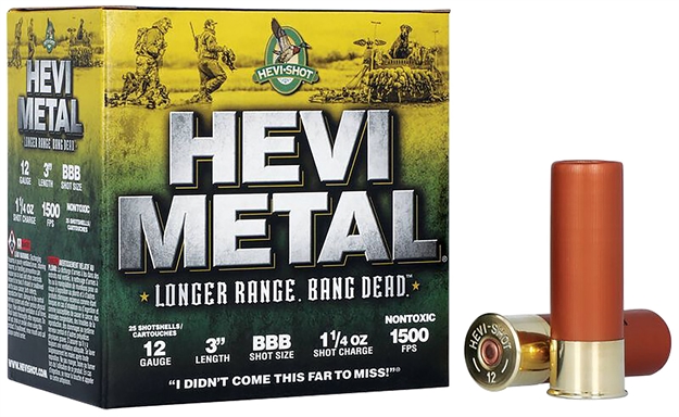Picture of  Hevi-Metal Hs38008 Hevi-Metal Longer Range 12Gauge 3" 1 1/4Oz Bbbshot 25 Per Box/10 Case 816383002803