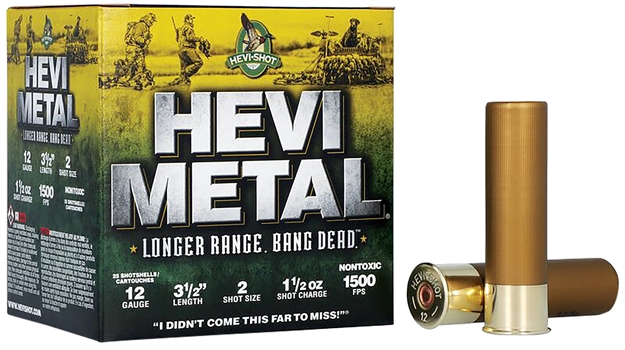 Picture of  Hevi-Metal Hs38502 Hevi-Metal Longer Range 12Gauge 3.50" 1 1/2Oz 2Shot 25 Per Box/10 Case 816383002841