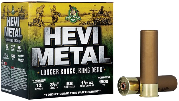 Picture of  Hevi-Metal Hs38588 Hevi-Metal Longer Range 12Gauge 3.50" 1 1/2Oz Bbshot 25 Per Box/10 Case 816383002926