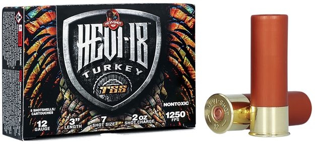 Picture of Hevishot(Environ Metal) Hevi 18 Tss Turkey Shotshell 12 Ga, 3", 2 Oz, #7, 1250 Fps, 5 Rnd 4007