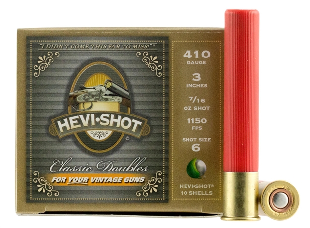 Picture of Hevishot 41096 Classic Doubles Vintage 410 Gauge 3" 7/16 OZ 6 Shot 10 Bx/ 10