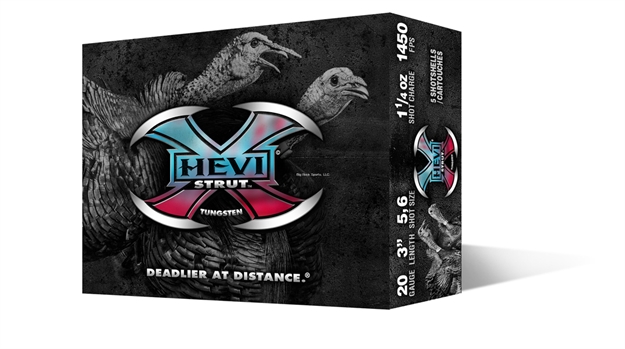 Picture of Hevishot 44326 Hevi-X Strut 20 Gauge 3.5" 1-1/8 OZ 6 Shot 5 Bx/ 10 CS