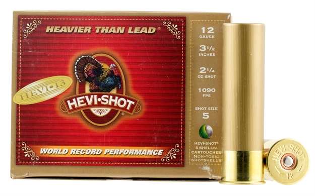 Picture of Hevishot Hevi-13 Shotshell 12 Ga, 3-1/2 In, No. 5, 2-1/4 Oz, 1090 Fps, 5 Rnd Per Box