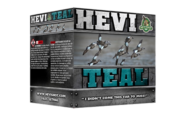 Picture of Hevishot Hevi-Teal Shotshell 12 Ga, 3 In, No. 6, 1-1/4Oz, 1500 Fps, 25 Rnd Per Box 60006