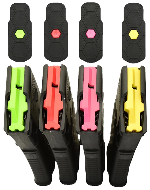 Picture of  Hexmag Hxid4aryel Hexid  Made OF Polymer With Yellow Finish For Hexmag Ar-15 Magazines 4 Per Pack