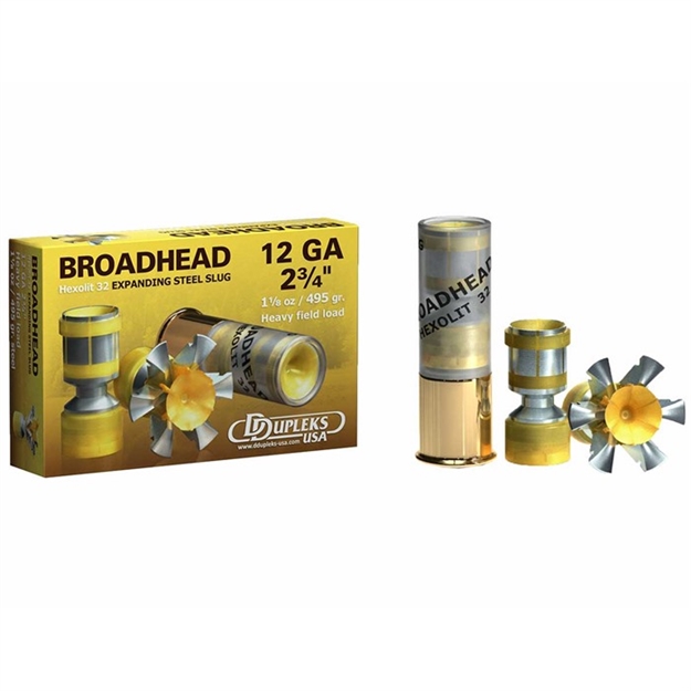 Picture of Hexolit 32 Ammo 12 Gauge 2-3/4'' 1-1/8 OZ Steel Slugs 100025968 -