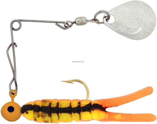 Picture of H & H Lure Cajun Spin, 1/16 Oz, Orange Crawfish, Nickel