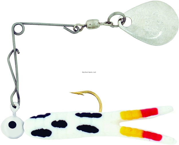 Picture of H & H Lure Cajun Spin, 1/16 Oz, White Coachdog, Gold
