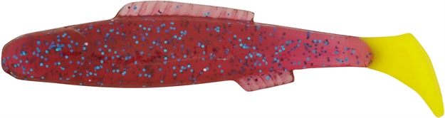 Picture of H & H Lure Queen Cocahoe Minnow, 4", Purple/Blue Glitter/Chartreuse Tail, 10/Pack