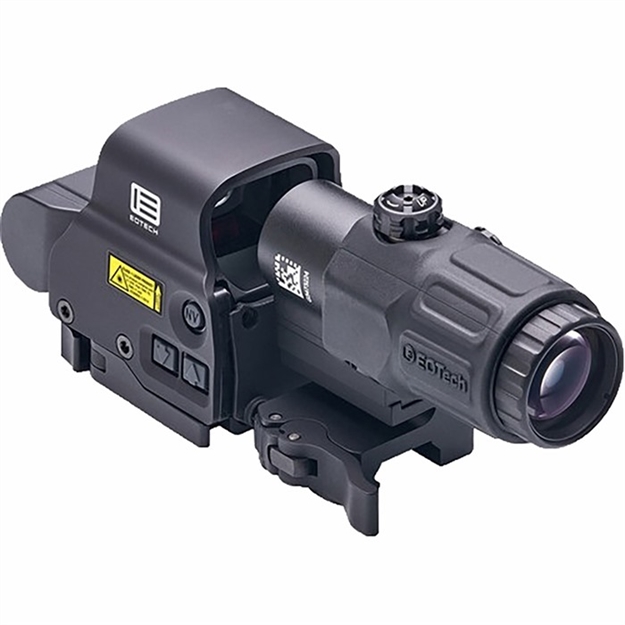 Picture of  Eotech Hhsvi Hhs VI Exps & G43 Magnifier Matte Black 1X/3X 1.20" X 0.85"  1 Moa Red Dot/68 Moa Ring