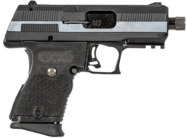 Picture of  Hi-Point Yc380cf Yc380  380 Acp 10+1 3.93" Black Threaded Barrel, Black/Chrome Yc9 Styled/Serrated Steel Slide, Black Polymer Frame W/Picatinny Rail, Black Plastic Grip 752334900944