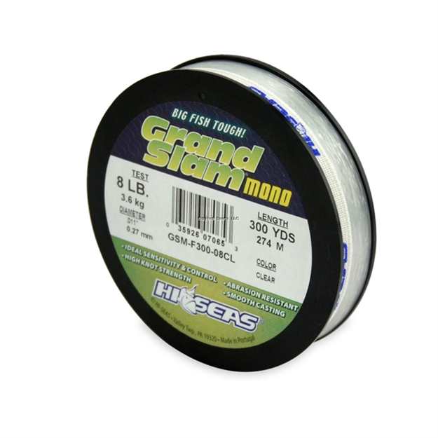 Picture of Hi-Seas Hi-Seas Gsm-F300-08Cl Grand Slam 8Lb 300Yds Clear Mono