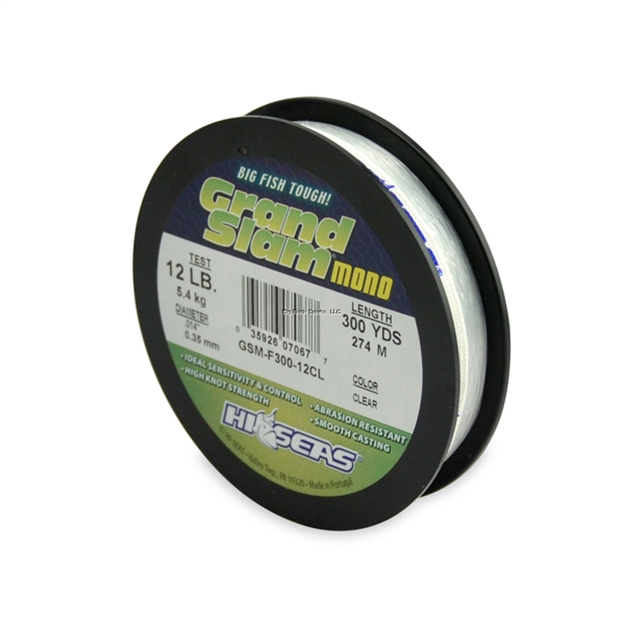 Picture of Hi-Seas Hi-Seas Gsm-F300-12Cl Grand Slam 12Lb 300Yds Clear Mono