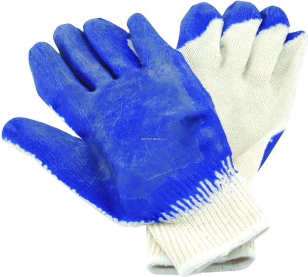 Picture of Hi-Seas Sea Grip Non-Slip Gloves, Dark Blue/White, Large, 1 Pair