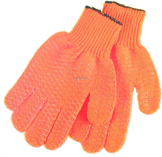Picture of Hi-Seas Sea Grip Non-Slip Pattern Gloves, Orange, Large, 1 Pair