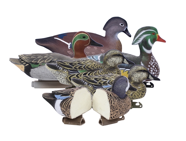 Picture of  Higdon Outdoors 19993 Standard Puddle Pack Early Season Teal/Wood Duck Species Multi Color Foam Filled 6 Pack