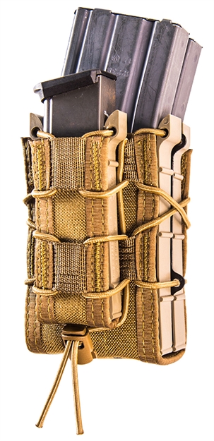 Picture of  High Speed Gear 112Rp0cb Taco X2rp Mag Pouch Triple Coyote Brown Nylon Molle Compatible W/ Rifle Compatible W/ Pistol