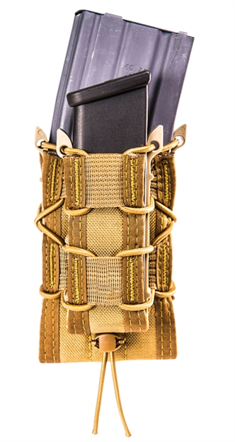 Picture of  High Speed Gear 11Dd00cb Taco Double Decker Mag Pouch Double Coyote Brown Nylon Molle Compatible W/ Rifle Compatible W/ Pistol