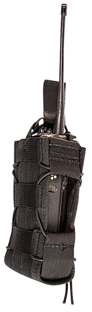 Picture of  High Speed Gear 11Mac0bk Taco  Multi-Access Comm Holder, Black Nylon With Bungee Pull Tongue, Fits Molle