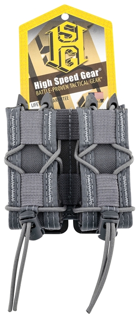 Picture of  High Speed Gear 11Pt02wg Taco Mag Pouch Double Wolf Gray Nylon Molle Compatible W/ Pistol