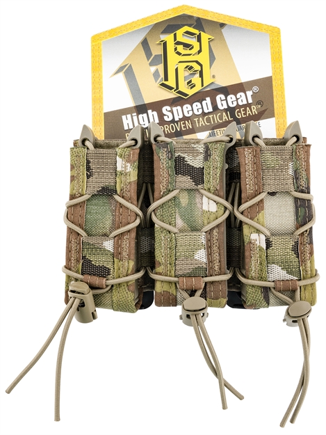 Picture of  High Speed Gear 11Pt03mc Taco Mag Pouch Triple Multicam Nylon Molle Compatible W/ Pistol 849954014806