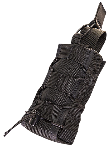 Picture of  High Speed Gear 11Rd00bk Taco Pop-Up Radio Holder, Black Nylon With Bungee Pull Tongue, Fits Molle, Includes Molle Clips