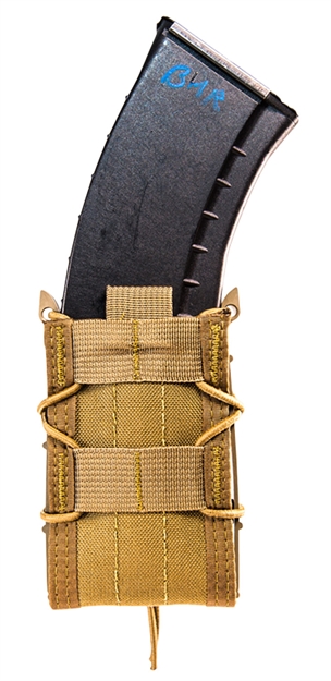 Picture of  High Speed Gear 11Ta00cb Taco Mag Pouch Single Coyote Brown Nylon Molle Compatible W/ Rifle
