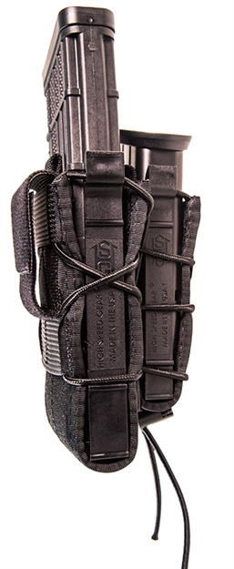 Picture of  High Speed Gear 13Dd10bk Taco Double Decker Mag Pouch Black Nylon Belt Belts 2.25" Wide Compatible W/ Rifle Compatible W/ Pistol