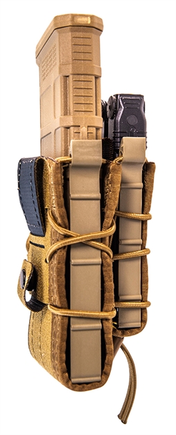 Picture of High Speed Gear 13Dd10cb Taco Double Decker Mag Pouch Coyote Brown Nylon Belt Belts 2.25" Wide Compatible W/ Rifle Compatible W/ Pistol 13D10CB 849954028070