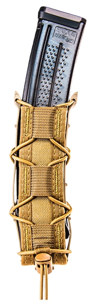 Picture of  High Speed Gear 13Ex10cb Taco Extended Mag Pouch Single Coyote Brown Nylon Belt Belts 2.25" Wide Compatible W/ Pistol