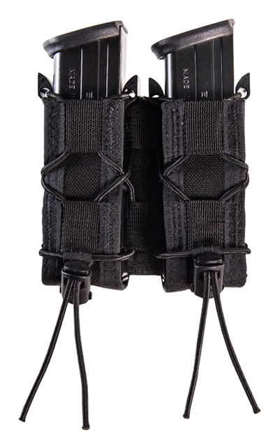 Picture of  High Speed Gear 13Pt12bk Taco Mag Pouch Double Black Nylon Belt Compatible W/ Pistol 849954027820