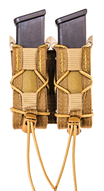 Picture of  High Speed Gear 13Pt12cb Taco Mag Pouch Double Coyote Brown Nylon Belt Compatible W/ Pistol 849954027837