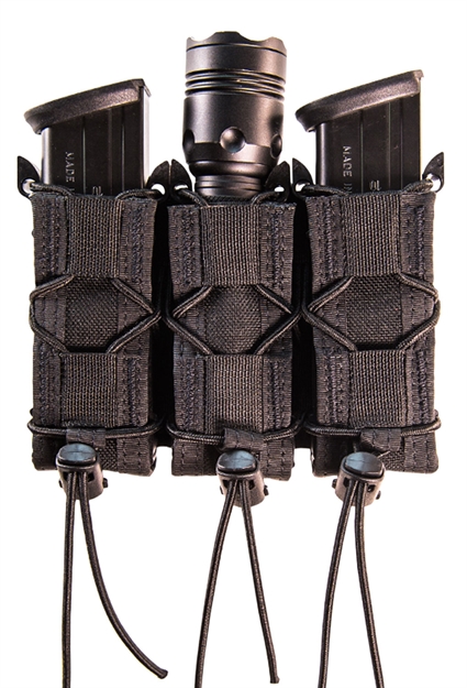 Picture of  High Speed Gear 13Pt13bk Taco Mag Pouch Triple Black Nylon Belt Compatible W/ Pistol