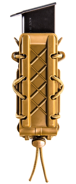 Picture of  High Speed Gear 16Pt00cb Taco Mag Pouch Single Coyote Brown Polymer Belt Molle Belts 2" Wide Compatible W/ Pistol