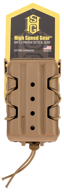 Picture of  High Speed Gear 16Ta01cb Taco V2 Coyote Brown Polymer, 2" Belt Clip/Molle U-Mount, Compatible W/ Rifle Mags 849954038307