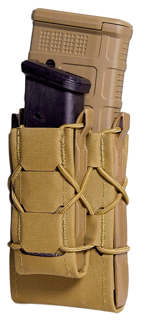Picture of  High Speed Gear 24Dd00cb Taco Gen 2 Double Decker Coyote Brown Nylon Laminate Molle Mount Pistol/Rifle 849954041390