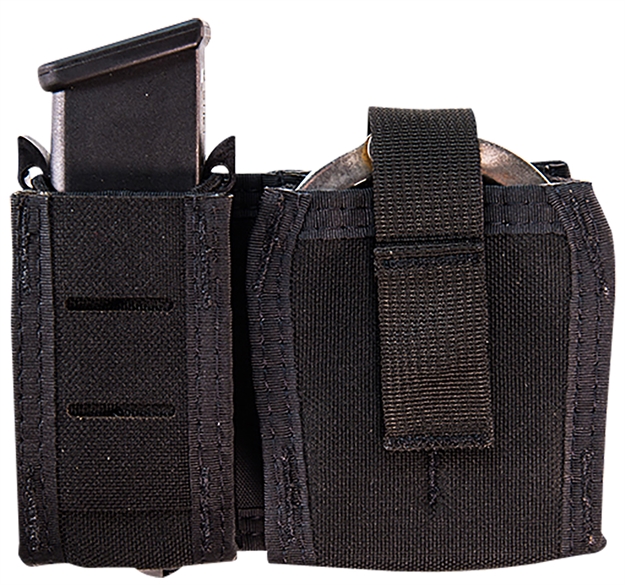 Picture of  High Speed Gear 41P000bk Taco Duty Single Pistol & Handcuff Holder, Black Nylon With Molle Exterior, Fits Molle & 2" Belt 849954025154