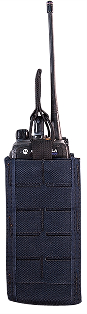 Picture of  High Speed Gear 41Rd00le Taco Duty Radio Holder, LE Blue Nylon With Molle Exterior & Bungee Pull Tongue, Fits Molle & 2" Belt